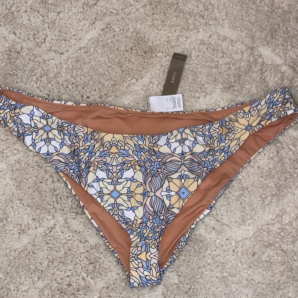 J. Crew NWT Active Curved Waist Cheeky Bikini Bottom UPF 50 Sun Protection 3X